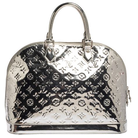 louis vuitton silver alma bag|Louis Vuitton Alma tote bag.